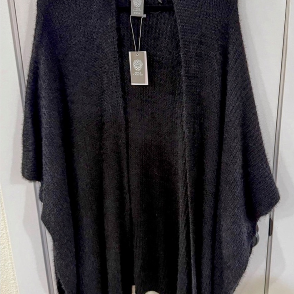 NWT Vince Camuto Charcoal Poncho Sweater